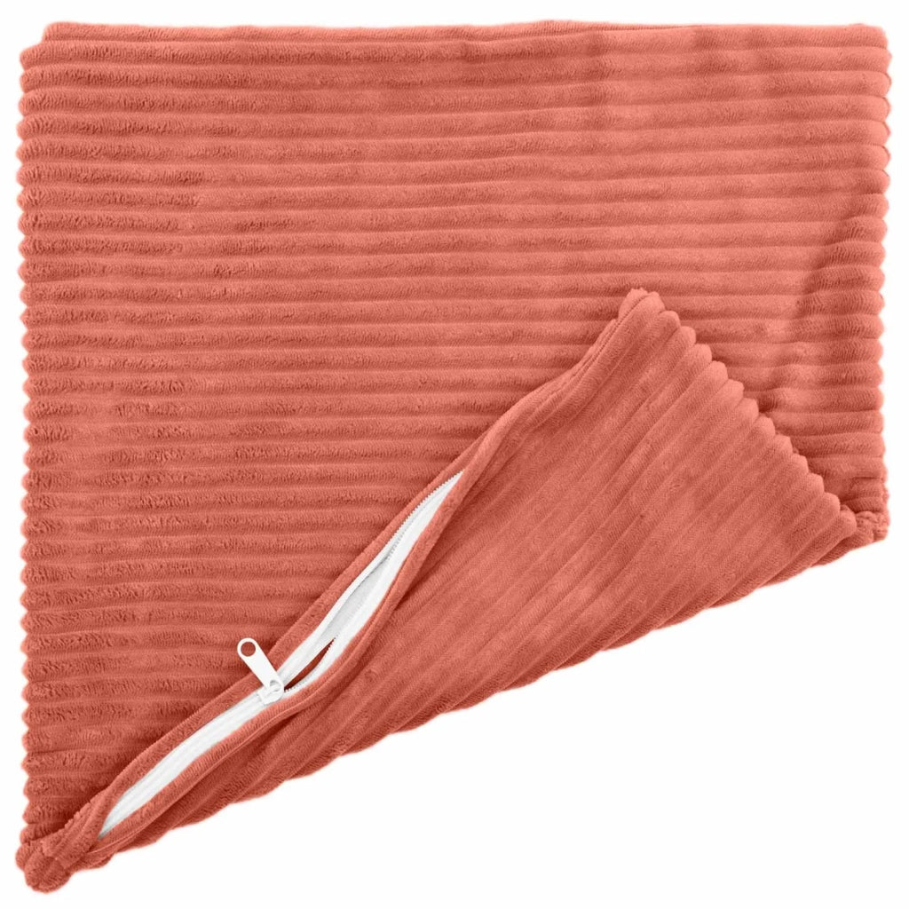 Federa 2 pcs HEERLEN Rosso Arancio 35 x 35 cm corduroy 908081
