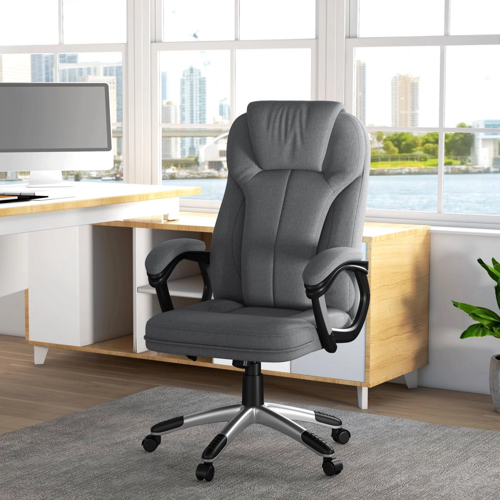 Sedia da ufficio regolabile ¨C zephmum ¨C Grigio 75x120x6 cm