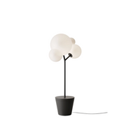 Zafferano - Lampada da terra Tree of Light per esterni e interni Nera - Piantana LED E27 - Piano d'appoggio regolabile