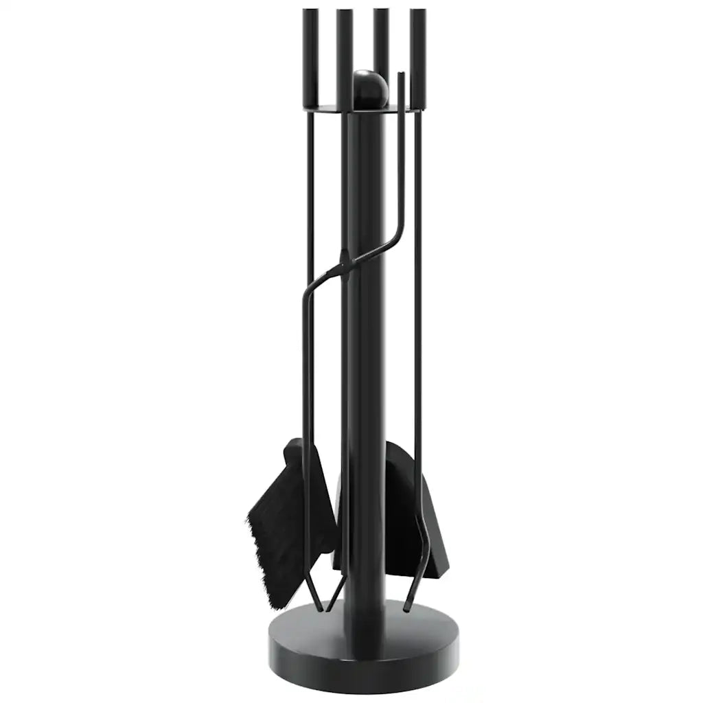 Set di attrezzi per camino 5 pezzi-Kit per camino 18x56 cm in acciaio