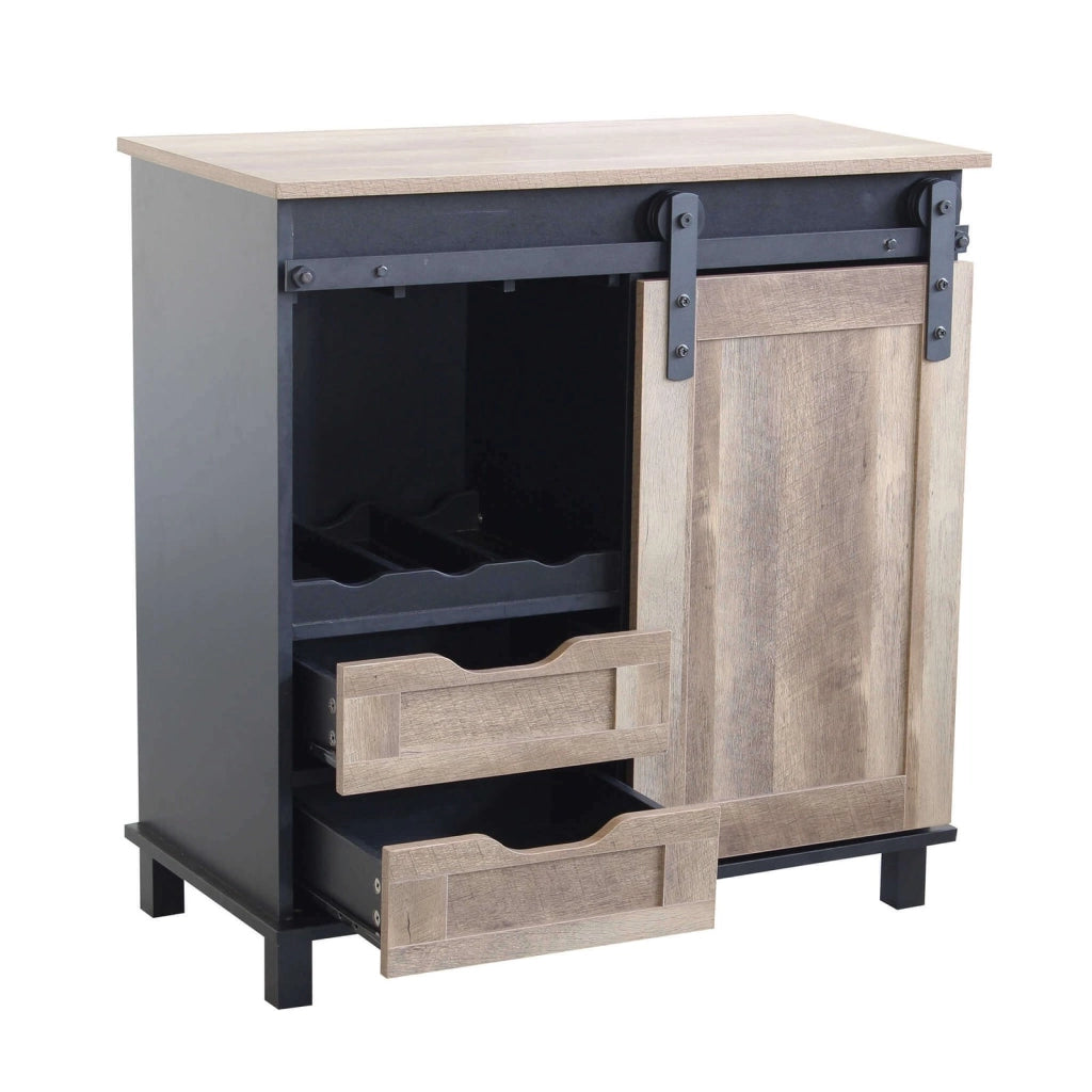 Madia per soggiorno Industrial in Legno Acciaio cm 80x40x82 - TREY