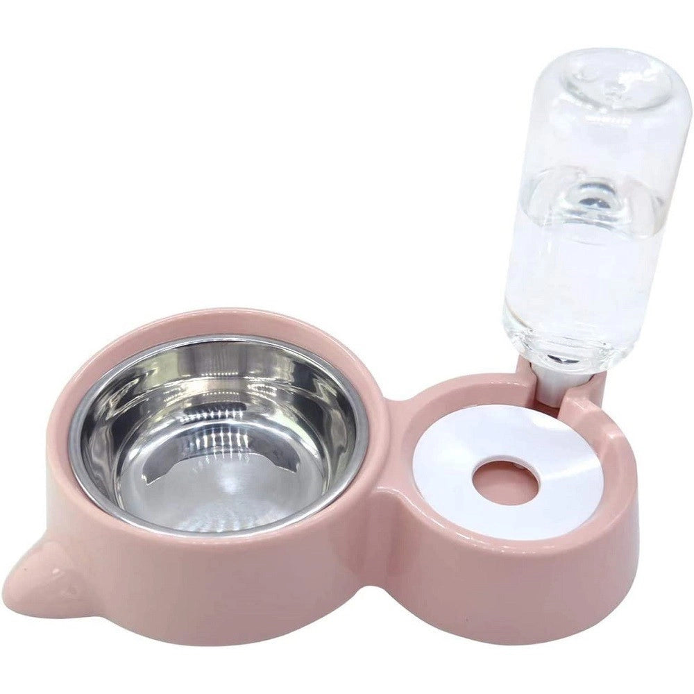 Trade Shop - Ciotola Doppia Gatti Cani 2in1 Distributore Acqua Alimenti Automatiche Borracce -
