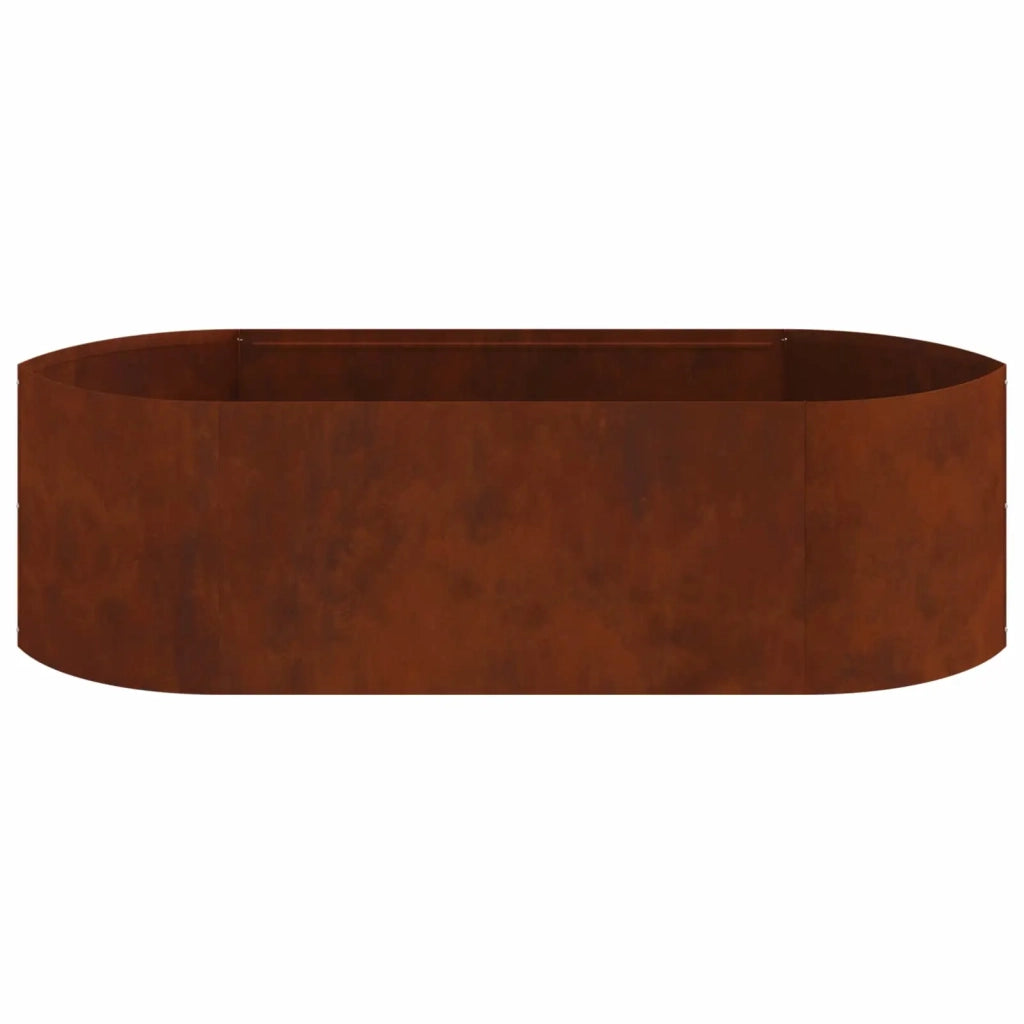 Letto rialzato da giardino Acciaio Corten 140 x 40 x 40 cm 8011718