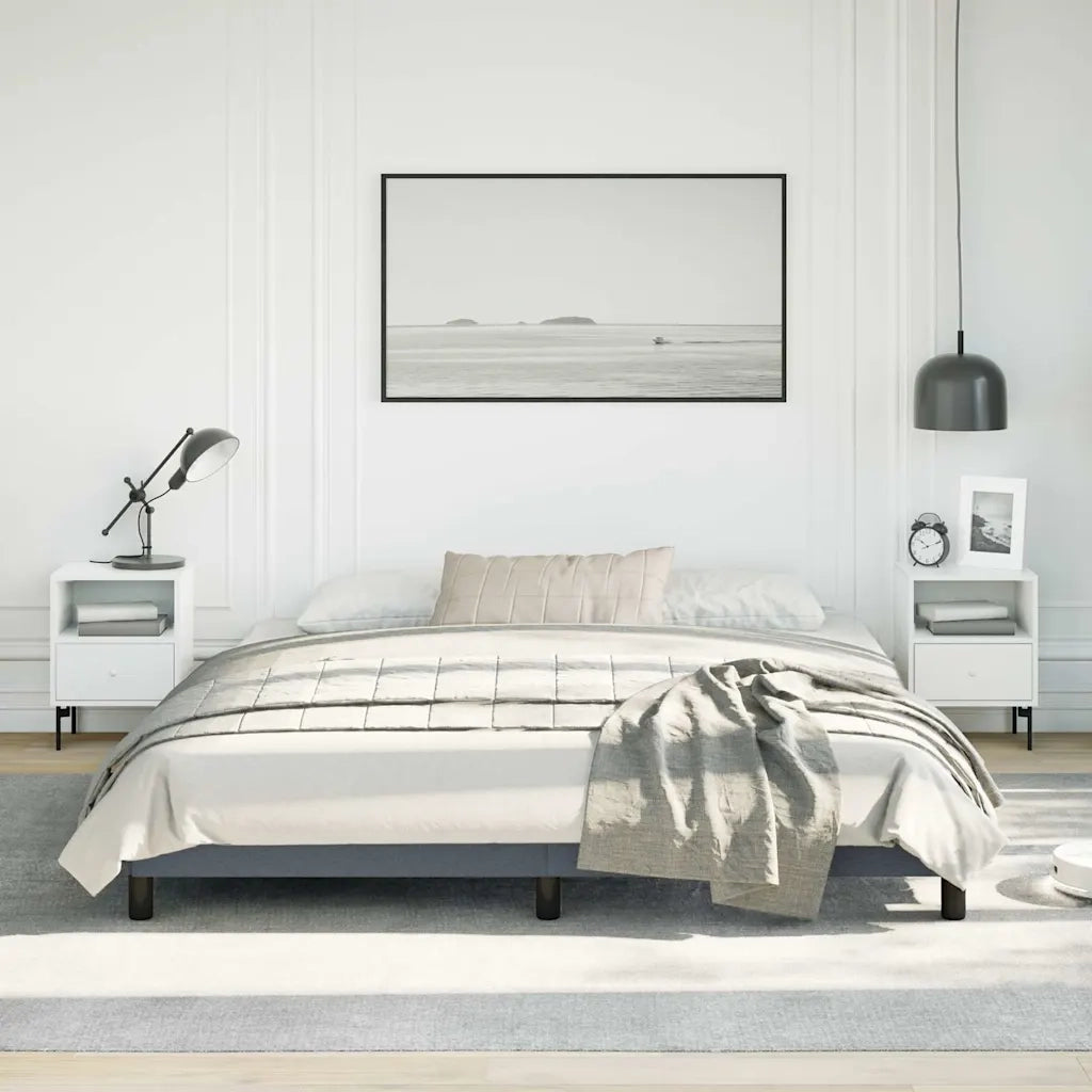 Struttura letto senza Materasso Grigio Scuro California King Velluto 347016