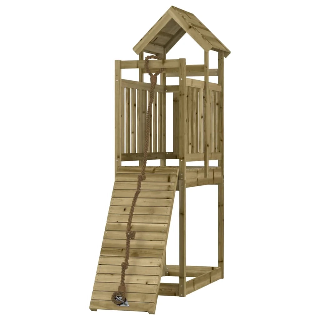 Casetta da gioco con parete da arrampicata 64 x 175 x 214 cm legno di pino impregnato 02_0004744