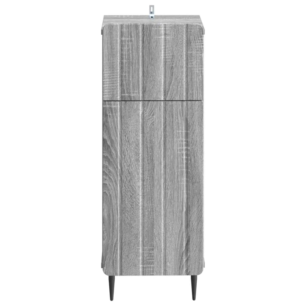 Mobiletto da Bagno ZWOLLE Sonoma grigio 30 x 31 x 79,5 cm 896391