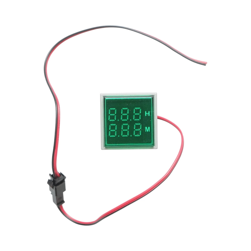 Indicatore digitale delle ore di funzionamento LED verde 0-999H, 220V/380V AC Ø 22mm Breckner Germany