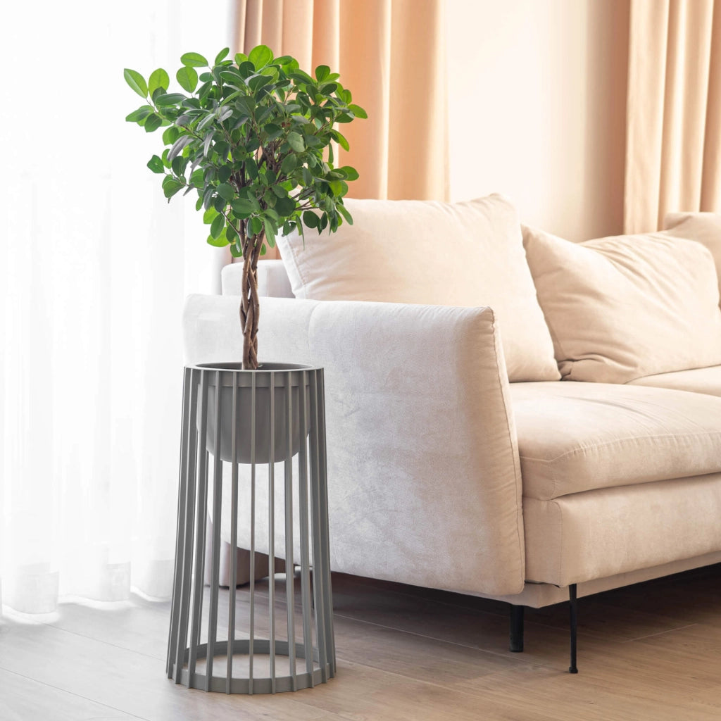 Inserto per vaso da fiori rotondo KADAX Loft, grigio, 24 cm