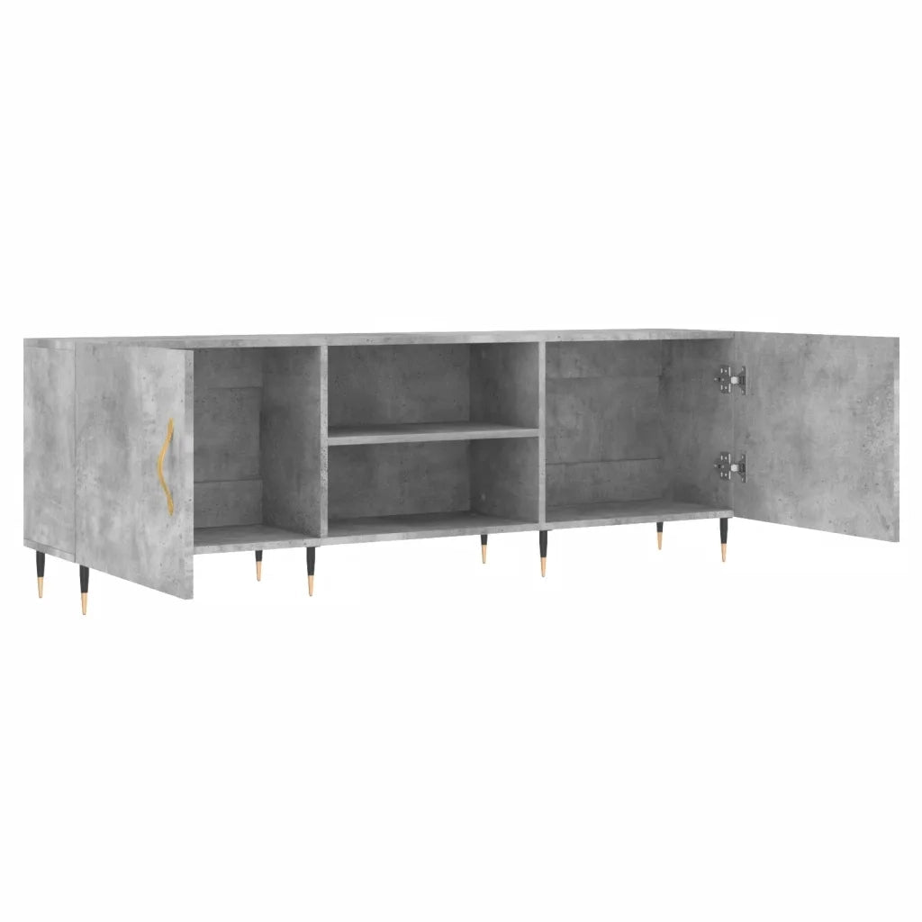 vidaXL Mobile Porta TV Grigio Cemento 150x30x50cm in Legno Multistrato