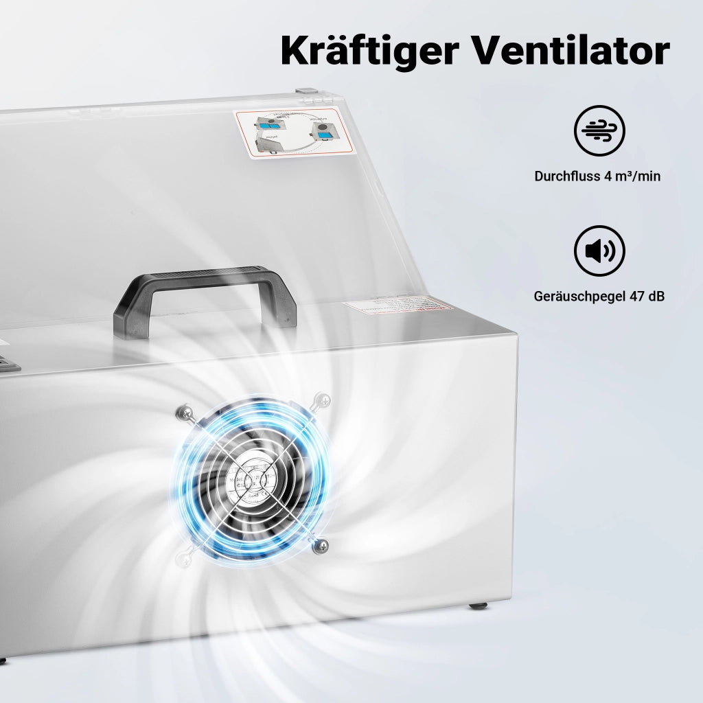 Cabina di aspirazione per verniciatura ad aerografo 4m³/min Aspiratore filtro e tubo aria di scarico