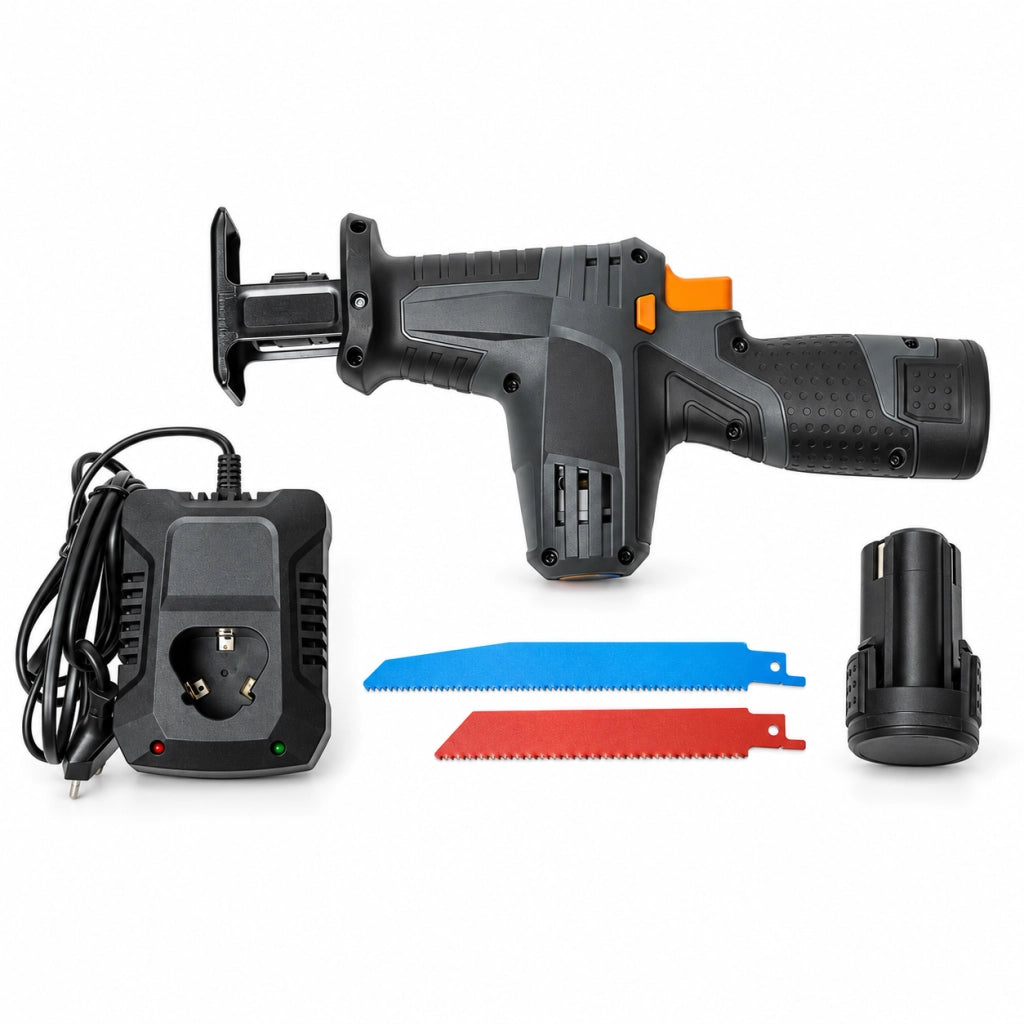 Sega a Gattuccio A Batteria 12V 2500mAh con Caricatore e Lama Legno 152mm KRS12V