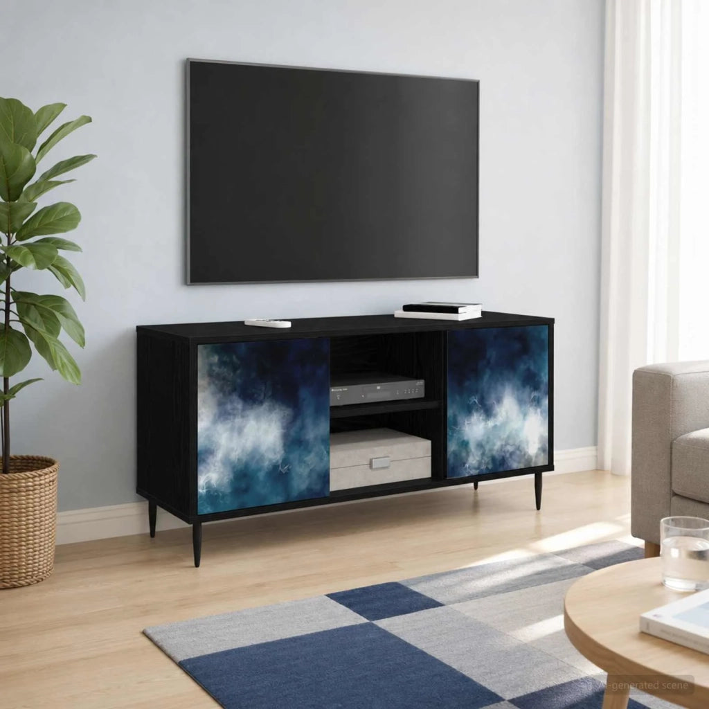 Mobile TV RAALTE 102 x 33 x 51 cm Rovere Nero 8007052