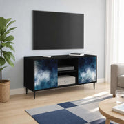 Mobile TV RAALTE 102 x 33 x 51 cm Rovere Nero 8007052