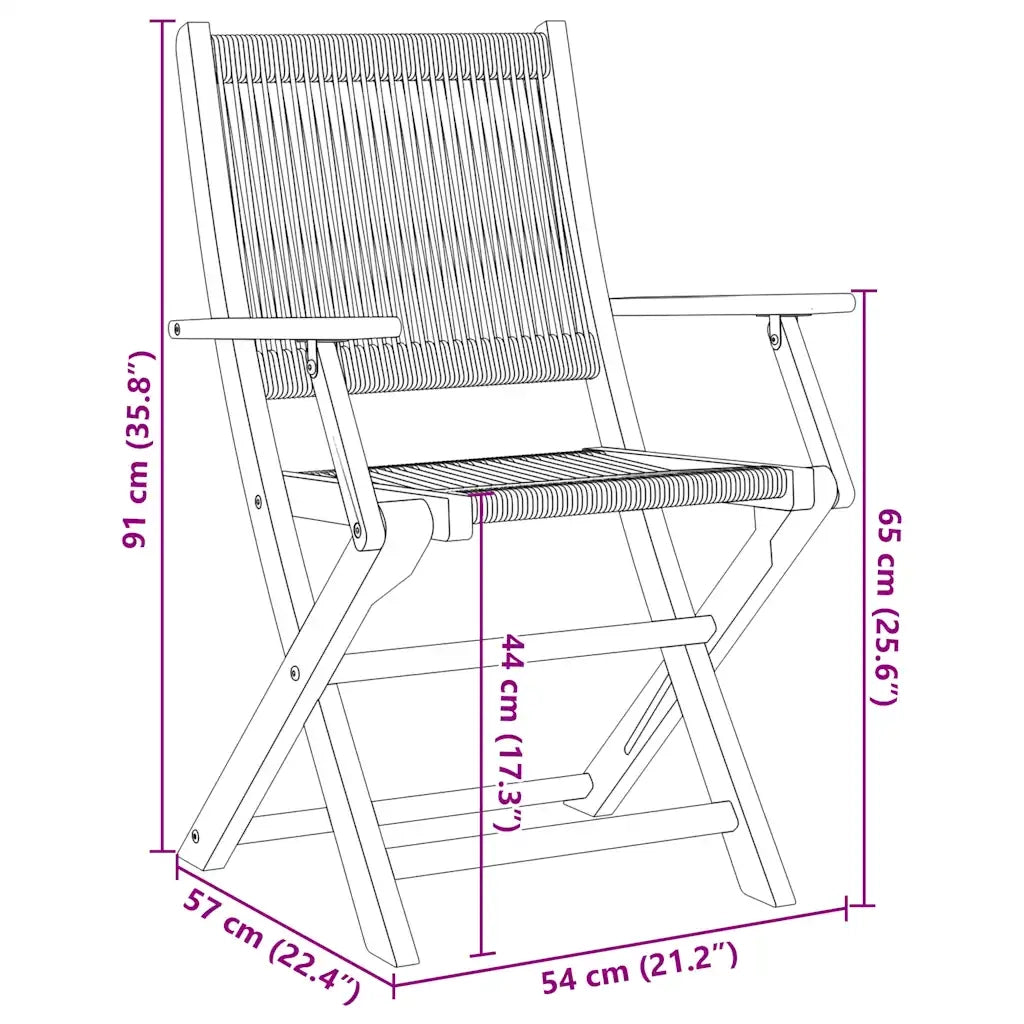 Sedie da Giardino Pieghevoli 6pz Grigie Legno Massello Acacia