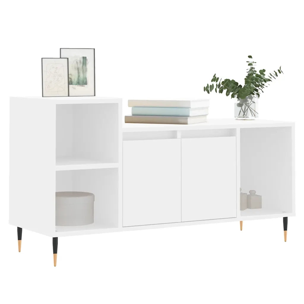 Mobile TV | Armadietto TV | Mobile Porta TV Bianco 100x35x55 cm in Legno Multistrato