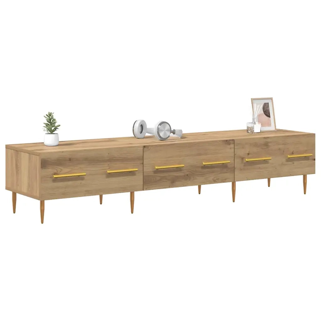 Mobile TV-Credenza per TV-Console TV Rovere artigianale 150 x 36 x 30 cm Legno multistrato 192075