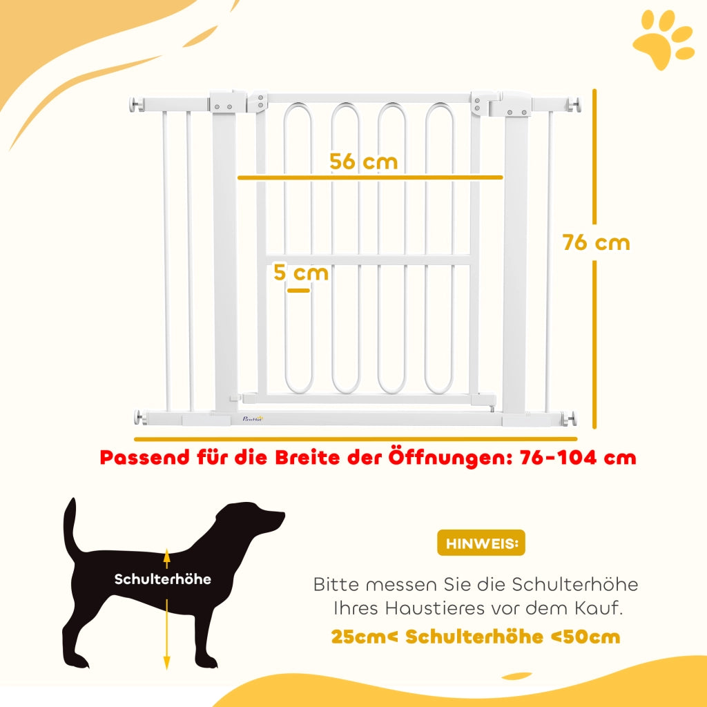 Cancello per Bambini e Cani ¨C zephmum ¨C Grigio 76-104 cm