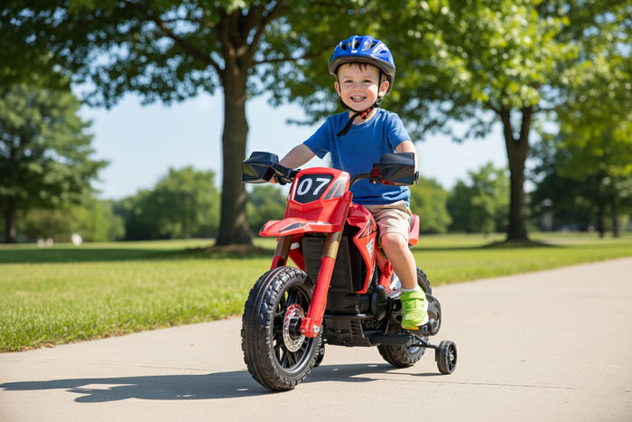 Moto Elettrica per Bambini 12V 4,5Ah Rosso