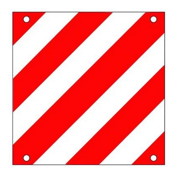 Cartelli Carico Sporgente Alluminio Omologato mm.500x500