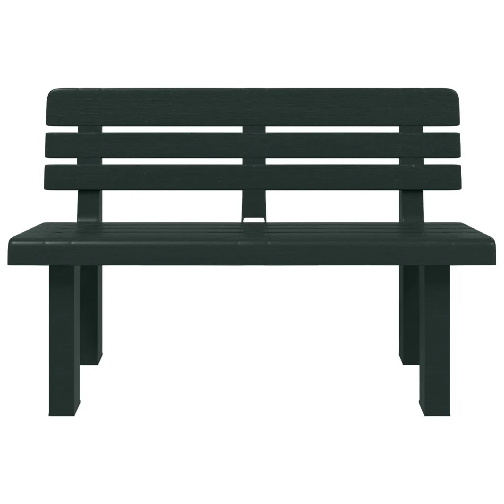 Panchina da Giardino Verde 110x52x71 cm in Polipropilene 4009381
