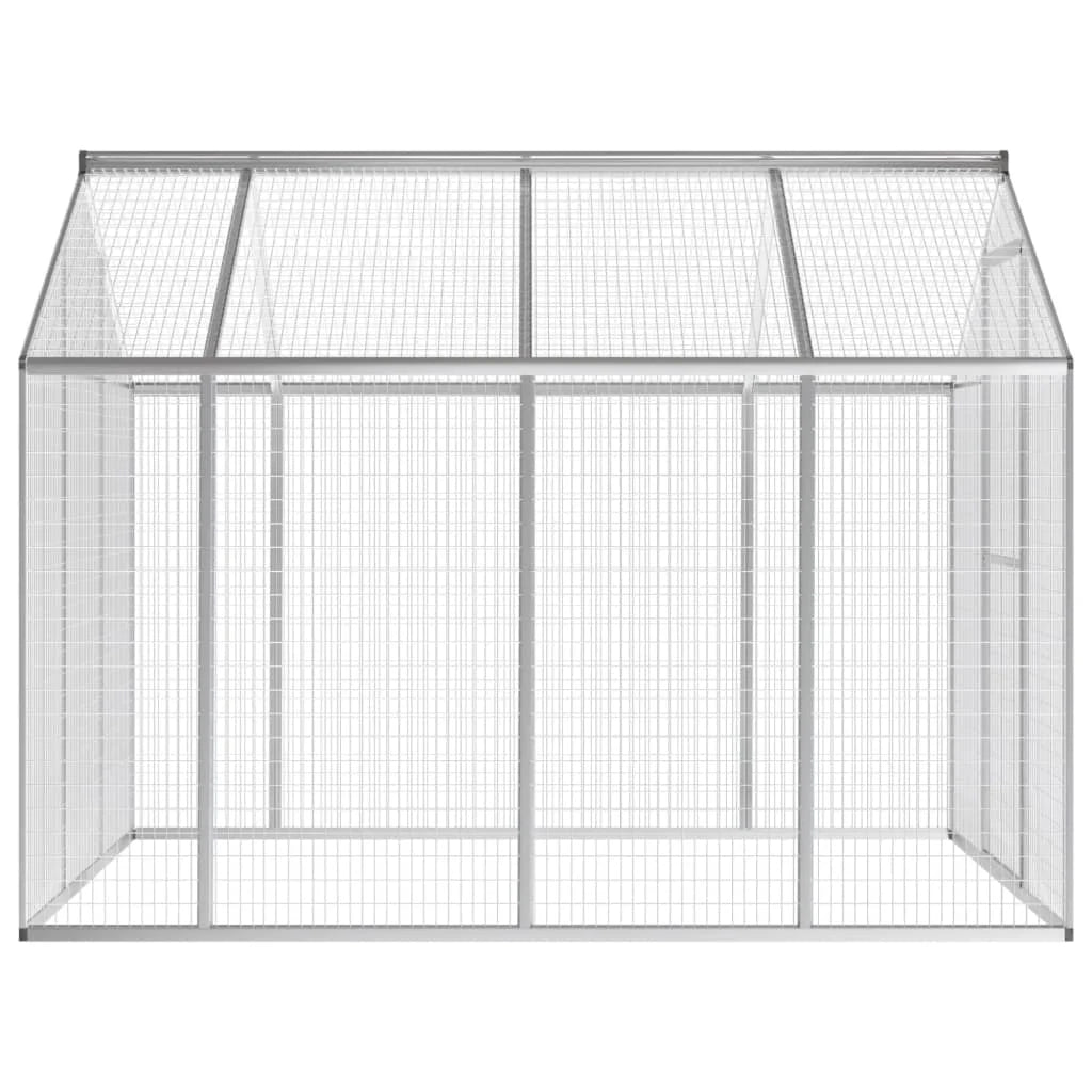 Voliera da esterno con struttura in alluminio 242 cm per uccelli 02_0000058