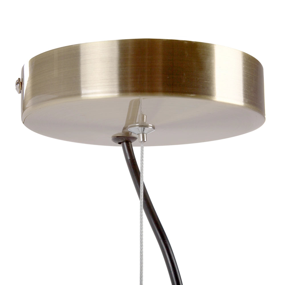 Lampada a sospensione a 7 luci Lampada da soffitto industriale da soggiorno in metallo ottone