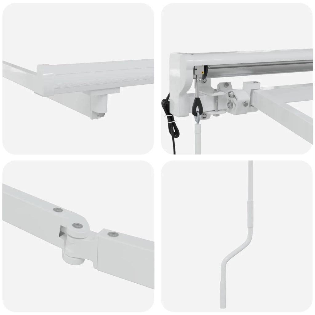 Struttura della tenda elettrica retrattile Bianco 3,5 x 2,5 m