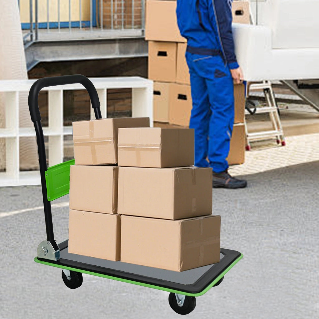 CARRELLO PIEGHEVOLE 150 kg Acciaio Verde