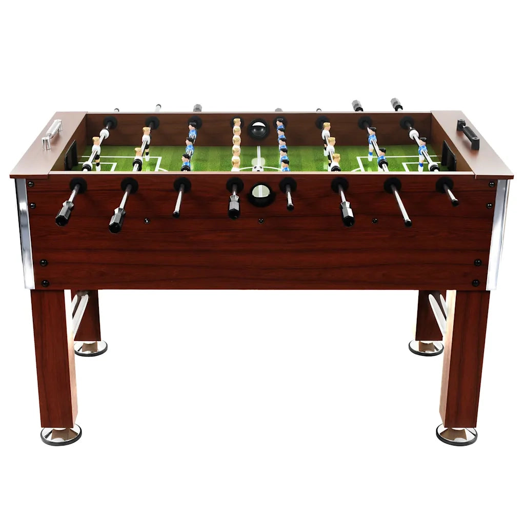 Tavolo Calcio Balilla in Acciaio 140x74,5x87,5 cm Marrone CFW9326485