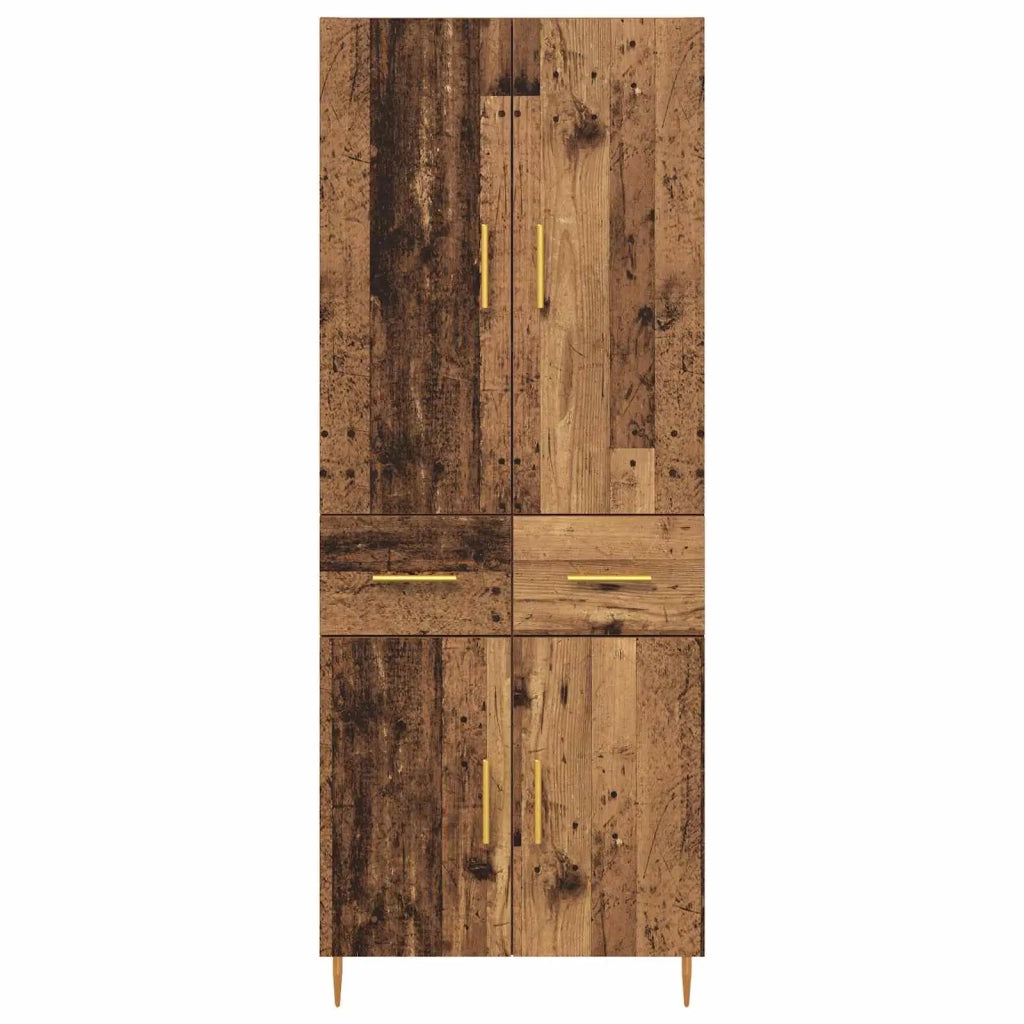 Credenza-Buffet-Armadio da cucina Legno vecchio 69,5 x 34 x 180 cm Legno multistrato 282605