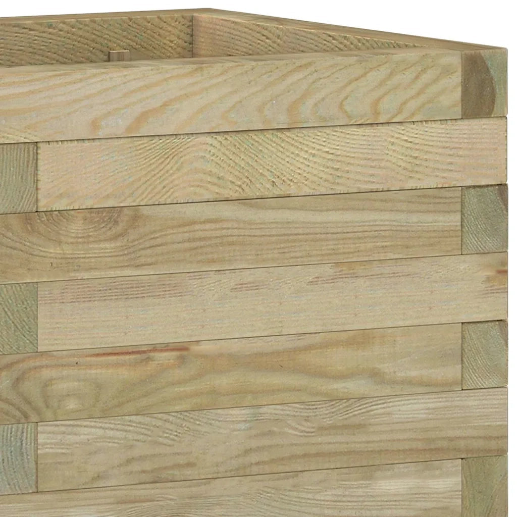 Fioriere | Cassetta per fiori | Letto Rialzato 50x50x40 cm Quadrato in Legno