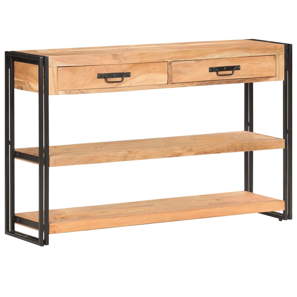 vidaXL Credenza 120x30x75 cm in Legno Massello di Acacia