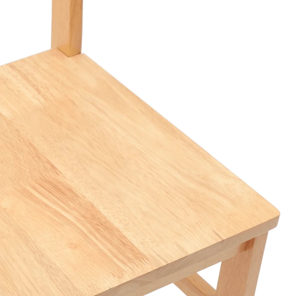Sedie da Pranzo 2 pz in Legno Massello di Hevea 4102420