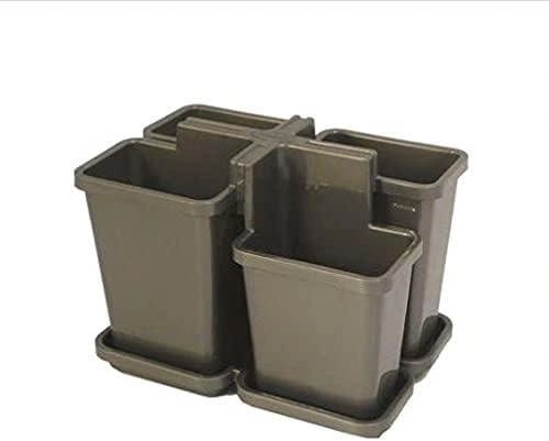 SET SCOLAPOSATE BELLA CON VASSOIO 16,4X11,2 XH12,5 CM IN COLORE GRAFITE