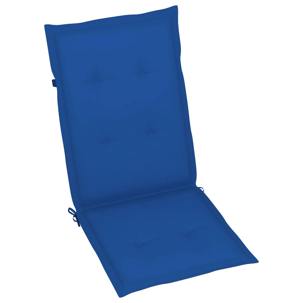 Sedie da Giardino Reclinabili 2 pz con Cuscini Massello Acacia 3064069