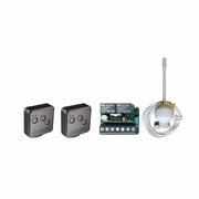 KIT R2A RADIO A 2 CANALI + CASE RADIO + 2 TELECOMANDI CREMINO NERI KRA2C5TN