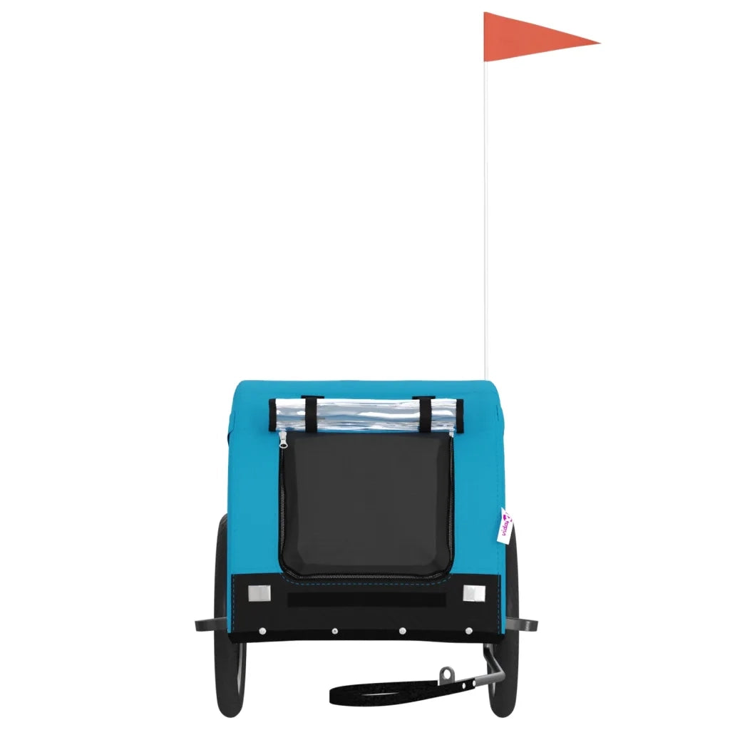 Rimorchio da Bici per Animali Blu e Nero Oxford e Ferro 94009