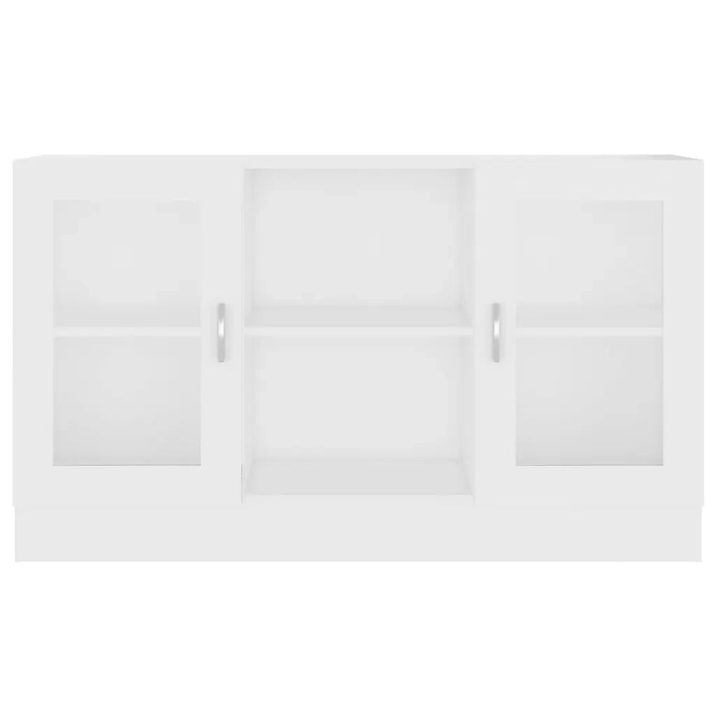 Armadietto con Vetrina Bianco 120x30,5x70 cm Legno Multistrato 802786