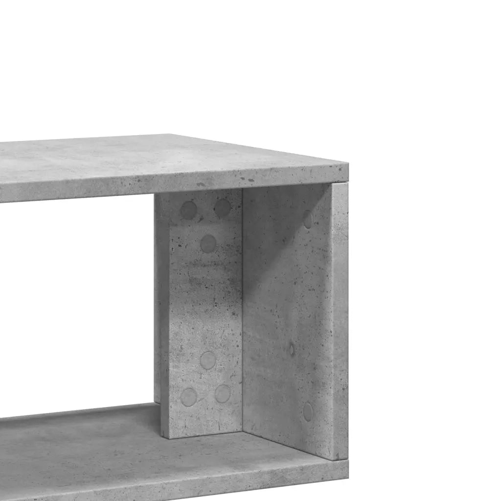 Mobili TV Muro 2 pz-Credenza per TV Grigio Cemento 100x30x50cm Legno Multistrato