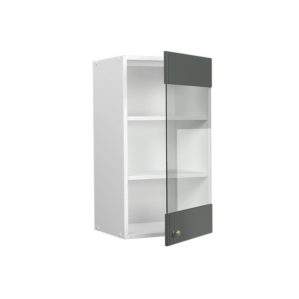 Vicco Mobile da cucina in vetro Verde-oro Country House 40 cm