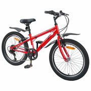 Bicicletta per Bambini | Bici per bambini 24 Pollici 6-Speed per 8-12 anni Rosso