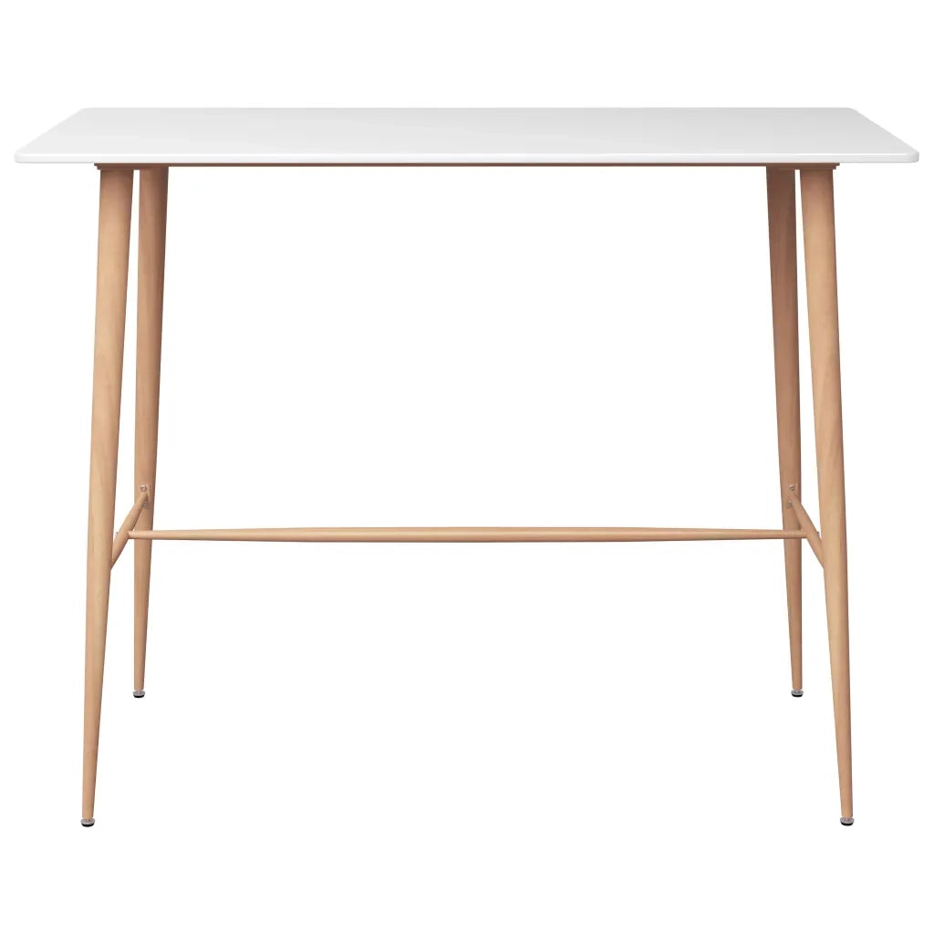 vidaXL Set da Bar 5 pz Bianco e Grigio