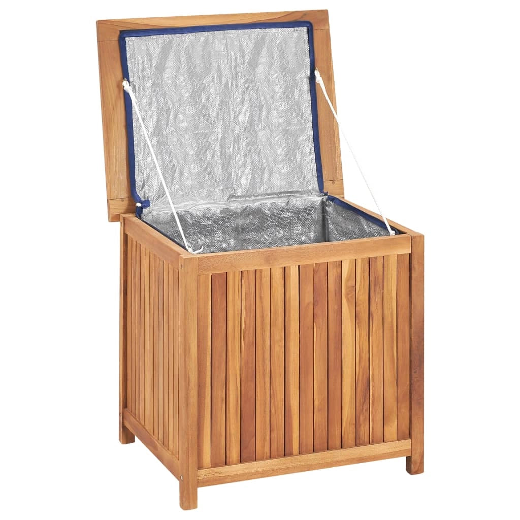 Cassetta portaoggetti per mobili da giardino 60 x 50 x 58 cm in legno massello di teak 02_0013040