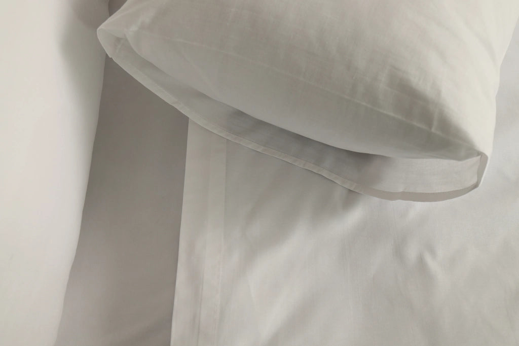 Sapatalo, set Completo Letto Singolo in Policotone, Bianco