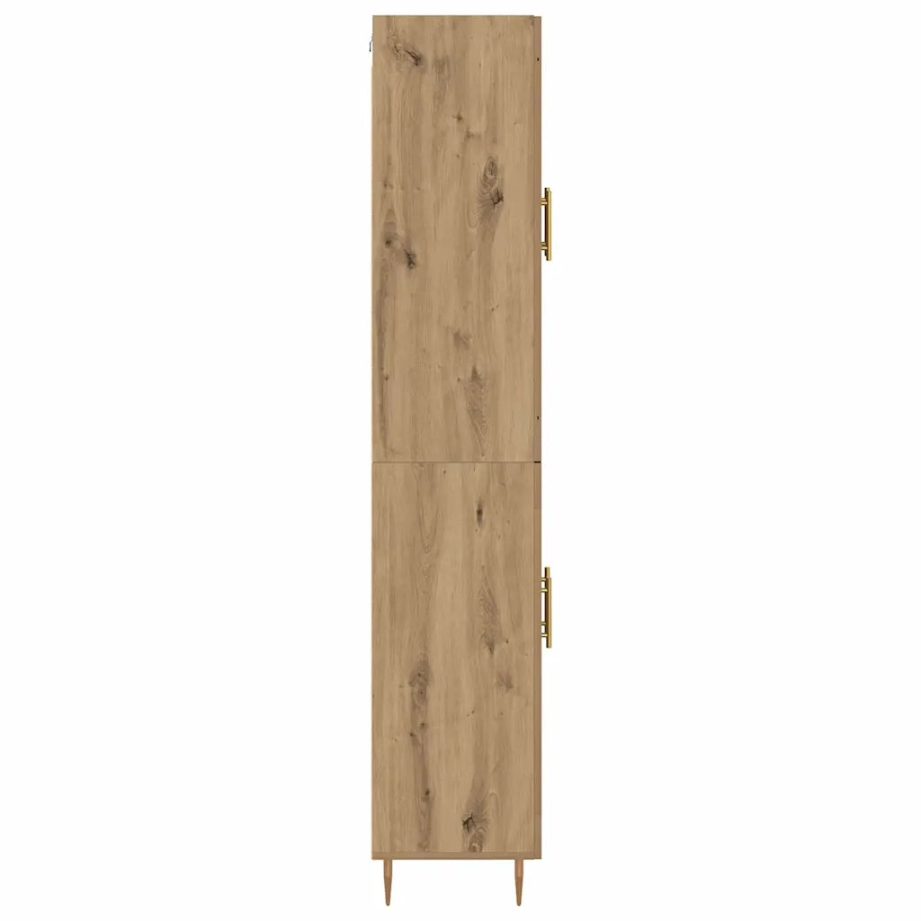 Credenza 2 pcs Rovere artigianale Legno multistrato 3416047