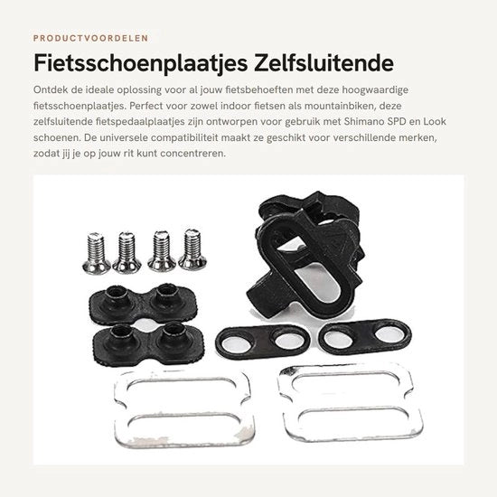 Accessori per Mountainbike - Pedali - Accessori per Bicicletta - Shimano SPD/Look - In Acciaio Inossidabile - Duraturo - Cleats