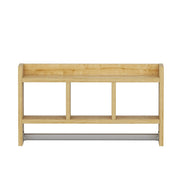 Mensola da parete in legno "Asya" - 63 x 14 x 35 cm - Beige
