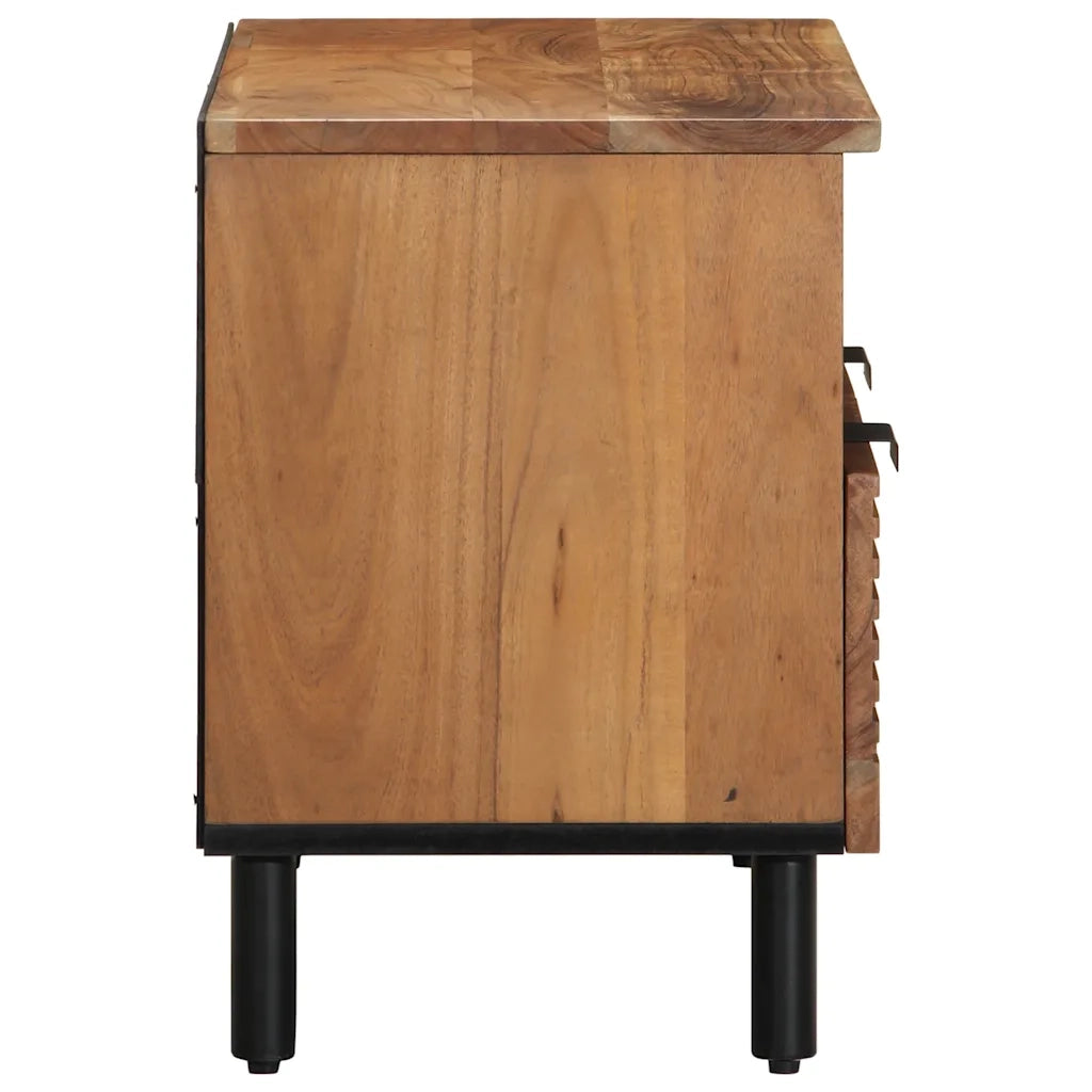 Mobile Porta TV 70x33x46 cm in Legno Massello di Acacia