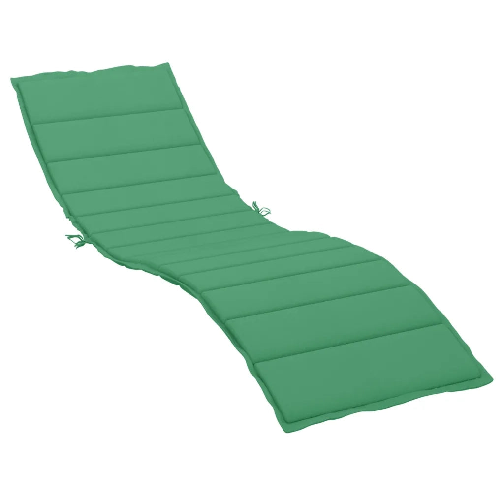 Cuscino per Lettino Verde 200x60x3 cm in Tessuto Oxford 314208
