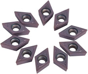 Inserti a carburo 10 pezzi - DCMT11T304 - Metallo duro - Lame di taglio - Set di punte per trapano - Confezione in scatola - Dimensioni 19*11*4mm - Inserti di taglio a carburo